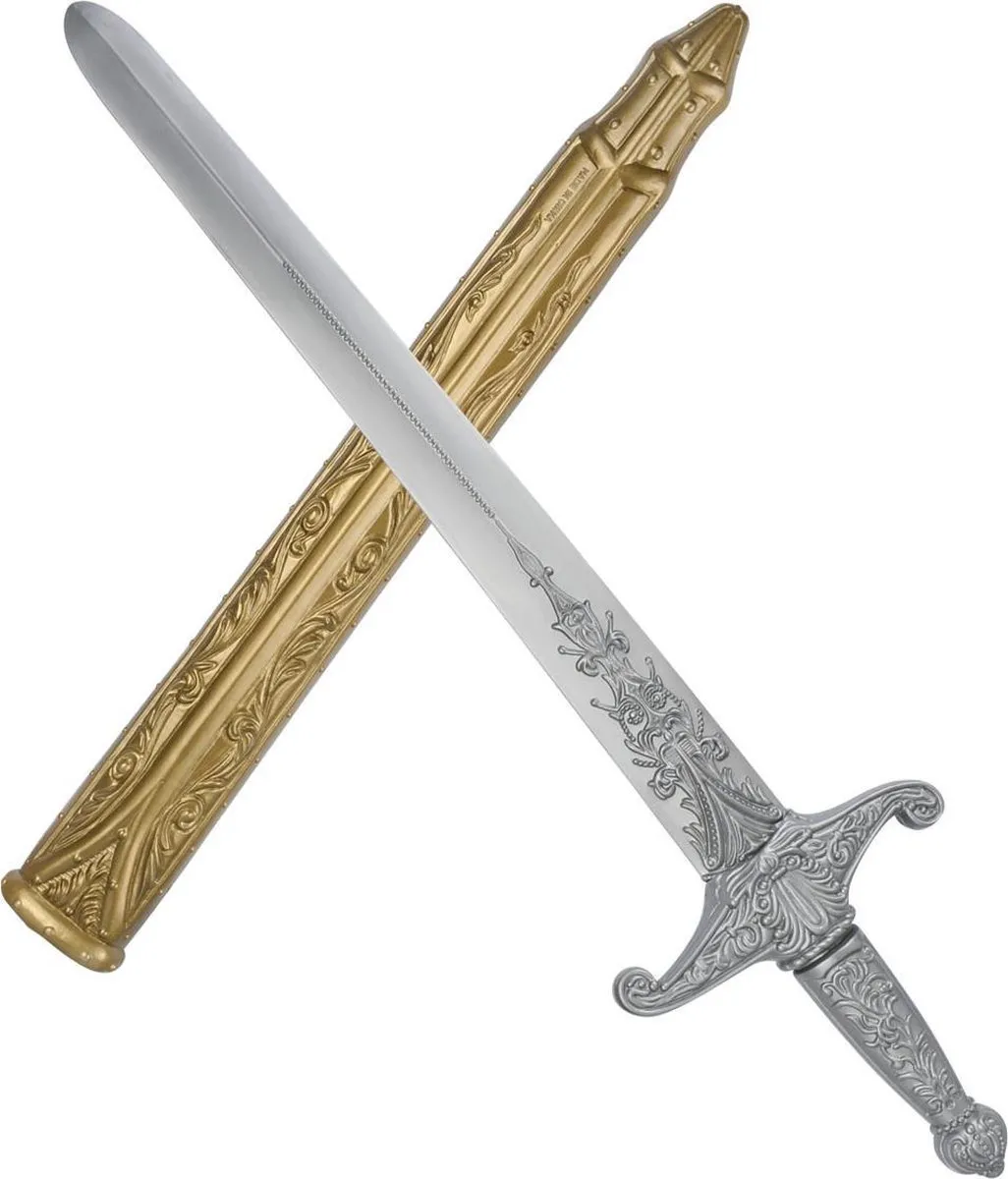Johntoy Knight Zwaard 60cm - Zilver/Goud