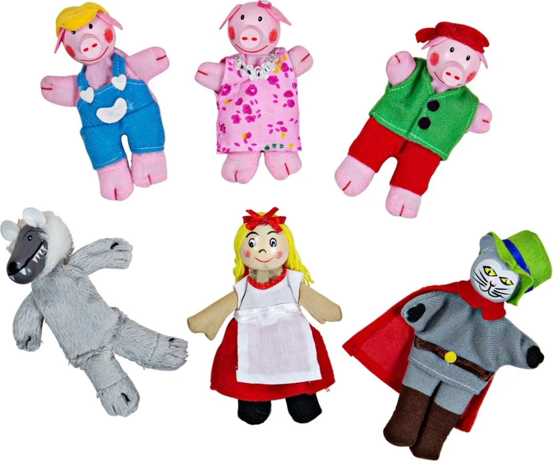 BIGJIGS Finger Puppets Roodkapje