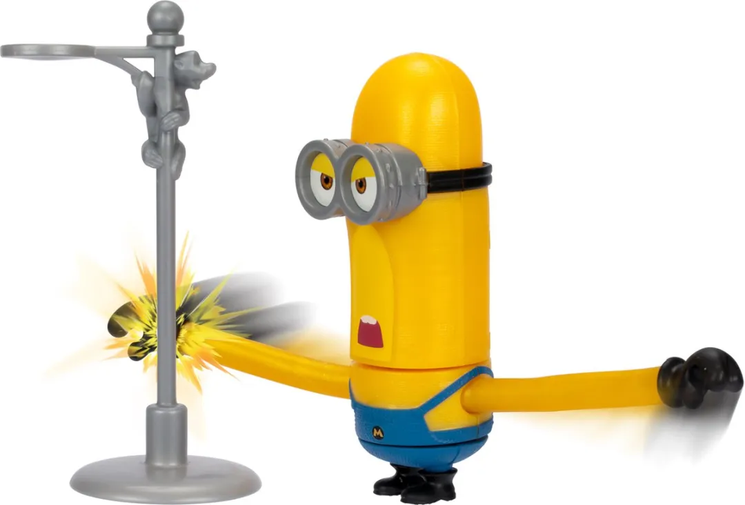 Moose Toys Despicable Me 4 Wild Spinning Mega Minion Tim Actiefiguur - Geel