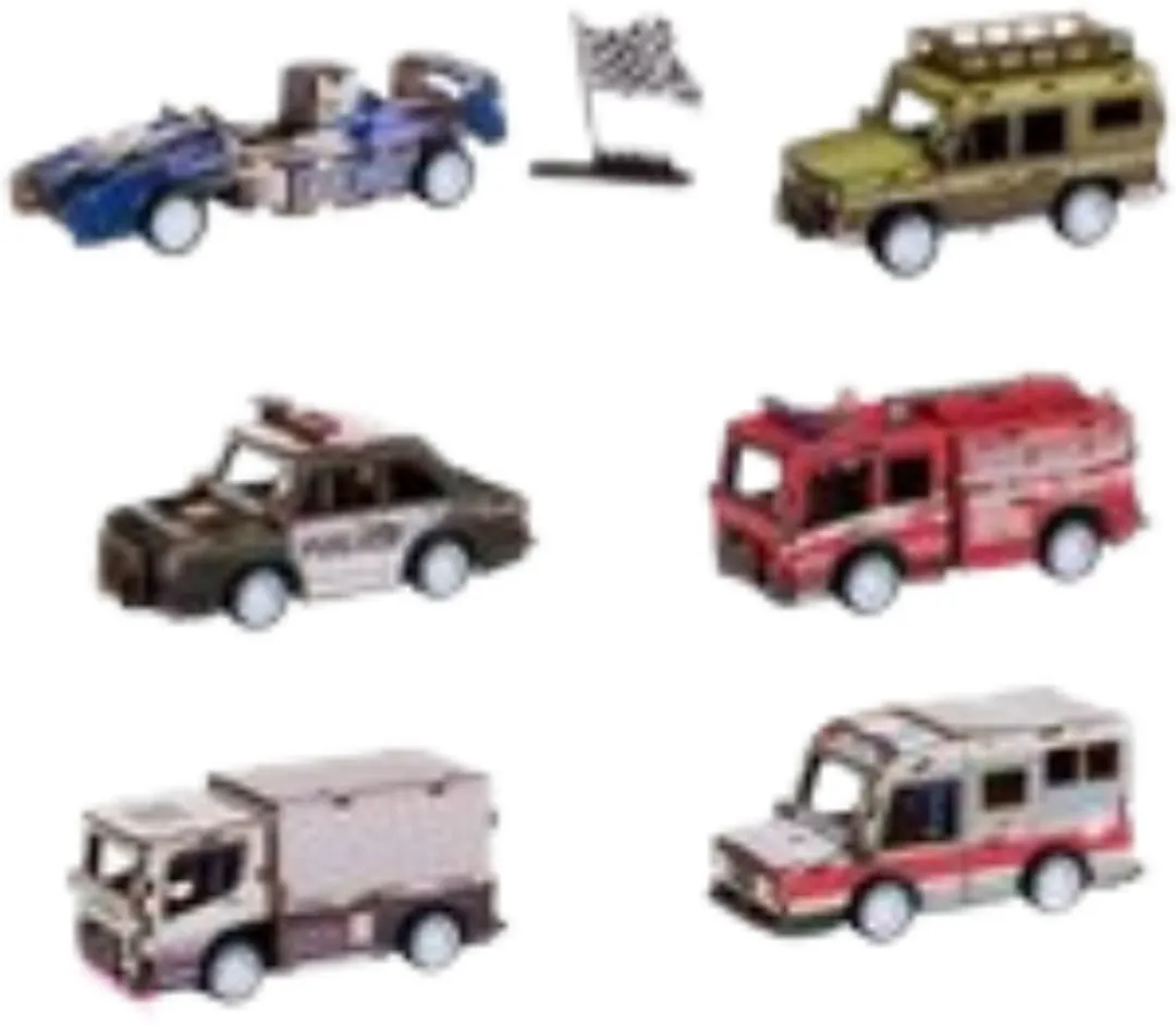 Eddy Toys Houten Voertuigset - Multi
