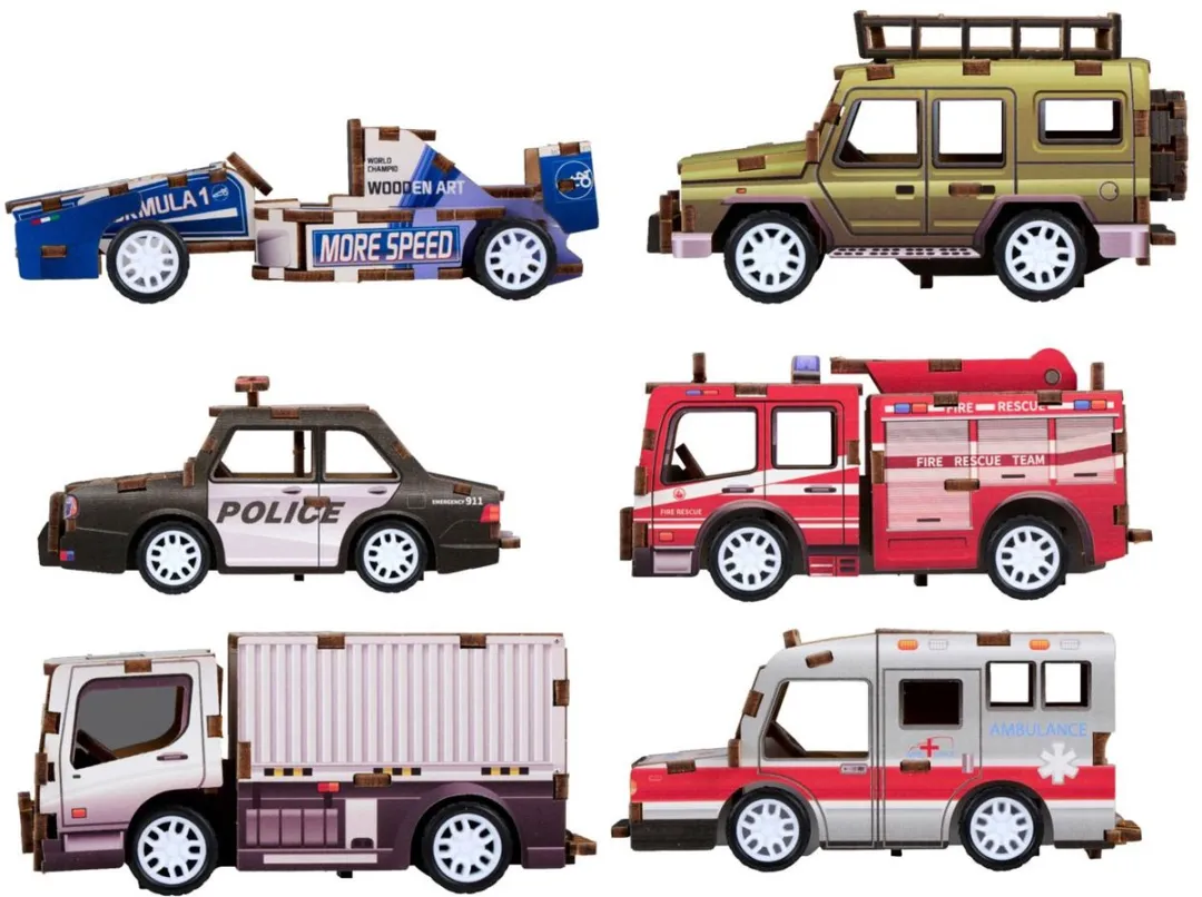 Eddy Toys Houten Voertuigset
