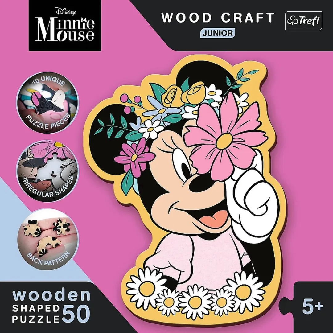 Trefl Minnie Mouse Houten Puzzel 1000 Stuks - FSC Multicolor