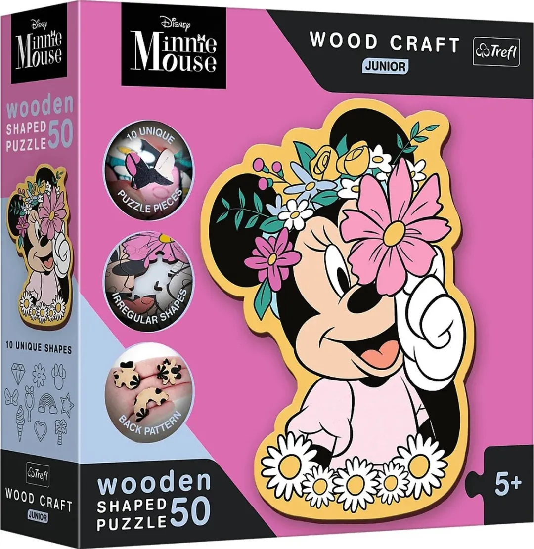 Trefl Minnie Mouse Houten Puzzel 1000 Stuks - FSC Multicolor