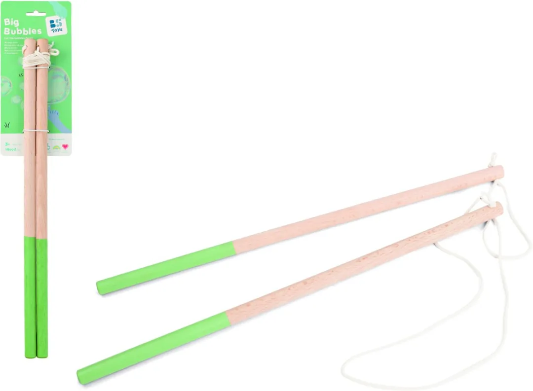 BS Toys Grote Bellenblaas Houten Set - Blank - afbeelding 6 van 6
