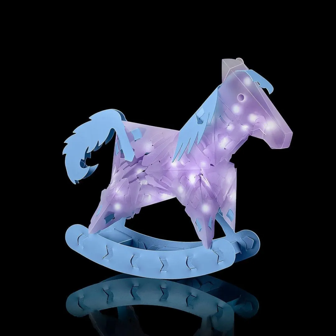 Kosmos CreAtto Hobbelpaard Hobbypakket - 4 Verlichte 3D-modellen
