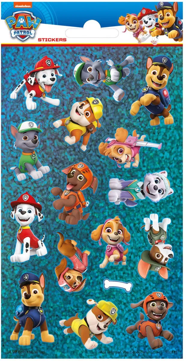ThimbleToys Laser PAW Patrol Stickers