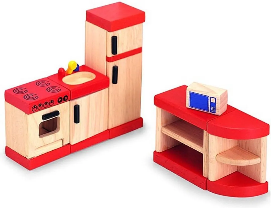 Pintoy Rode Keuken Poppenhuisaccessoire