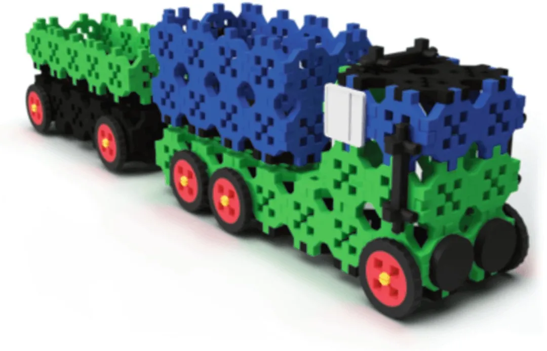 Trefl Houten Trein Vrachtwagen met Trailer 31561976 - Multicolor