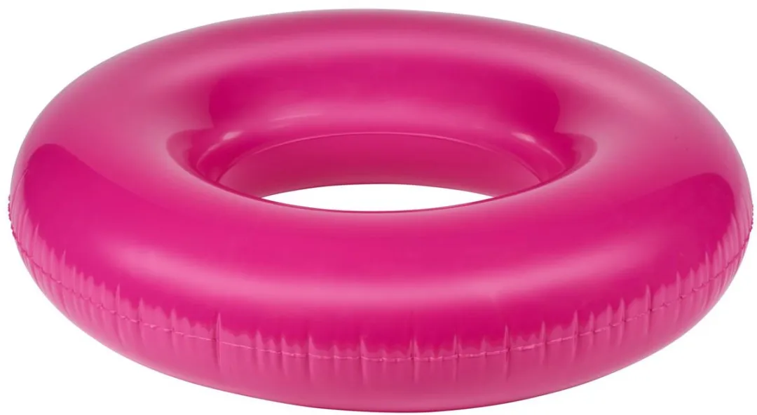 Eddy Toys Zwemring Ø 90 cm - Zwemband tot 65 kg - Swim Ring met Repair Patch - Zwemband - Opblaaszwemband - Opblaasbare Zwemring voor Zwembad - Roze / Paars