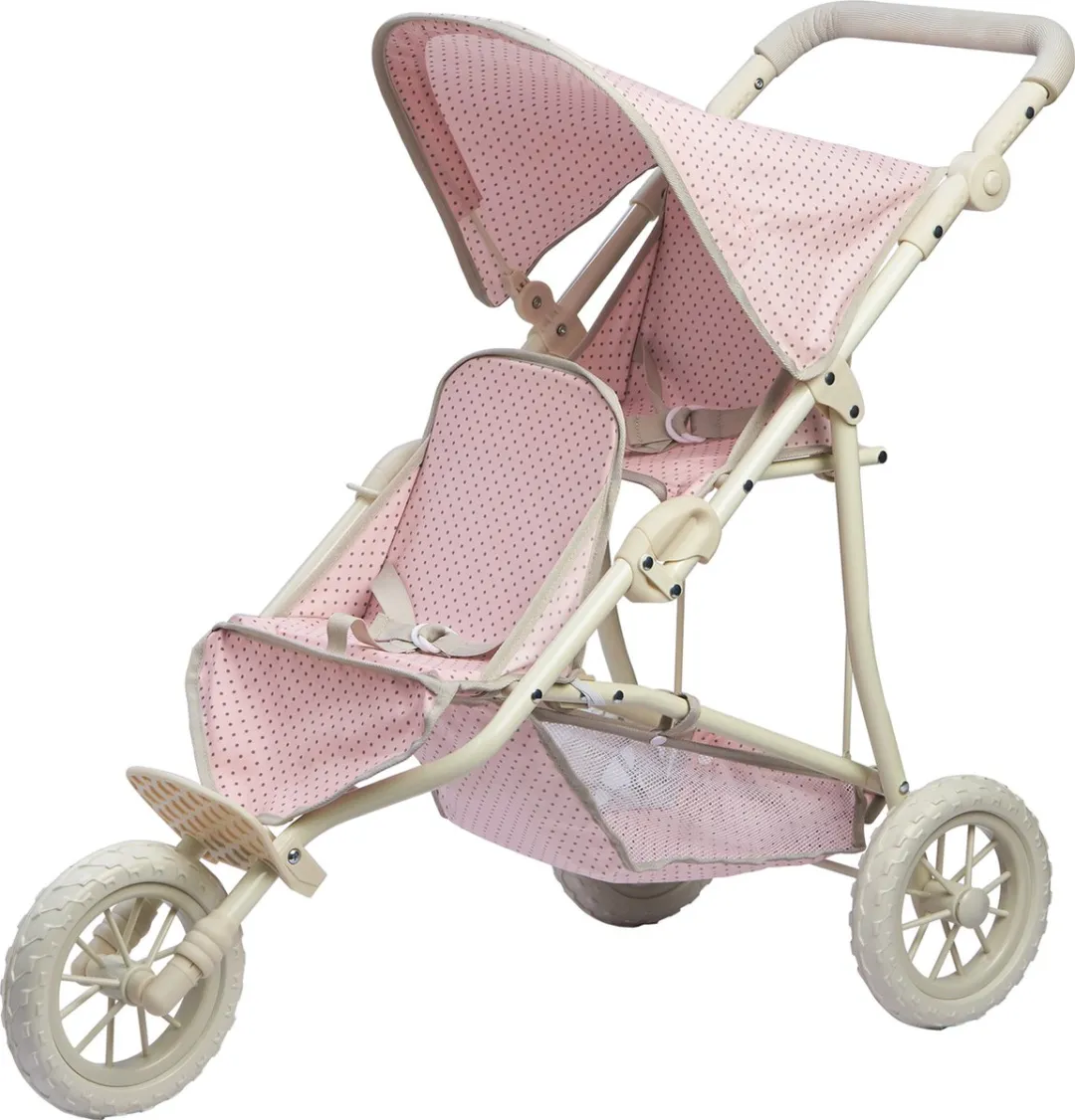 Teamson Kids Dubbel Poppenwagen OL-00004