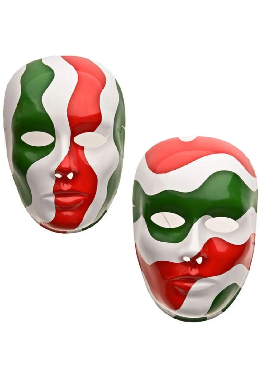 Carnival Toys Verkleedmasker Italië - Groen/Wit/Rood