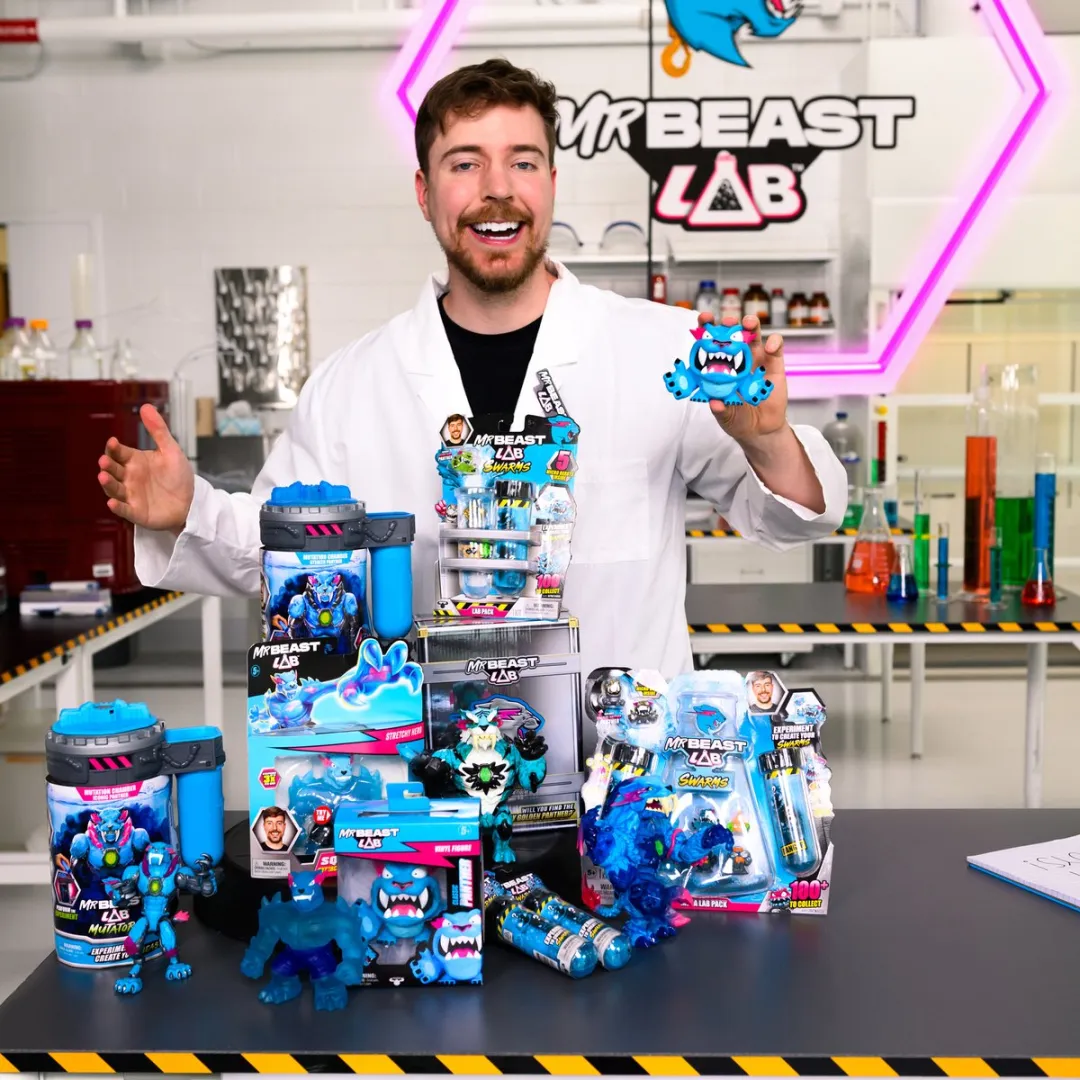 Moose Toys MrBeast Lab Mutators MS24718 Actiefiguur - Metallic Panther