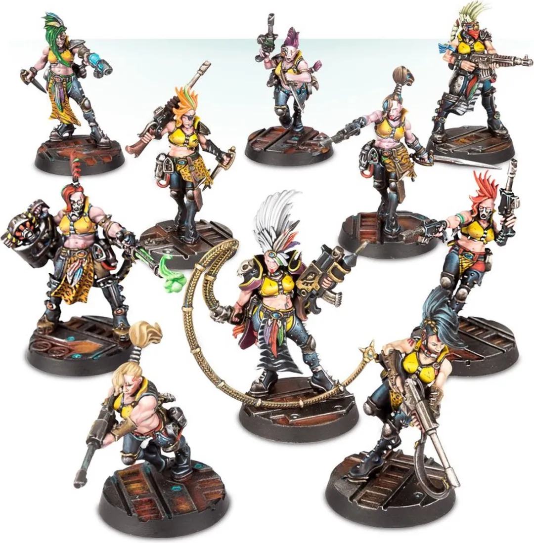Games Workshop Necromunda Escher Gang - 10 Onderdelen