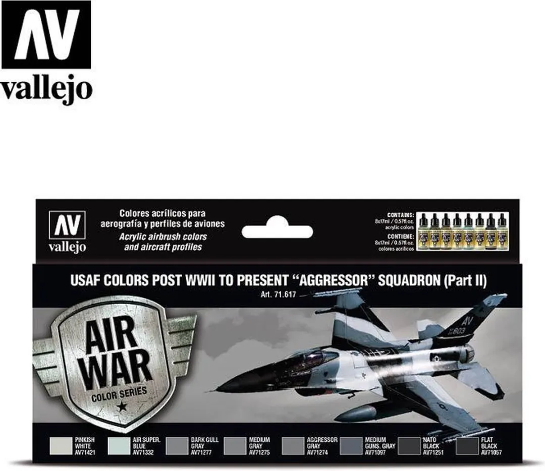Vallejo Hobbyverf USAF Aggressor Squadron II - 8 Kleuren 136ml