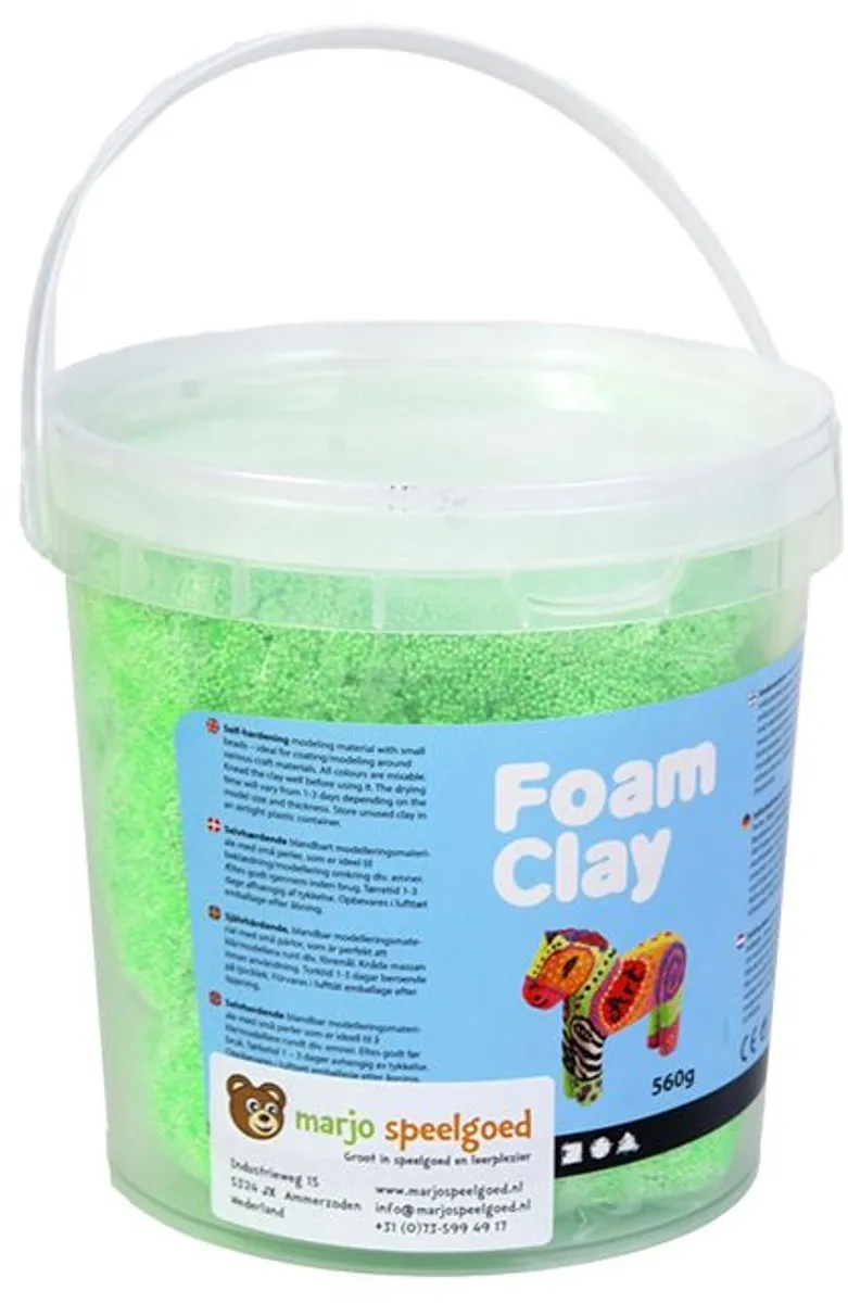 Foam Clay Neon Groen - 560 Stuks