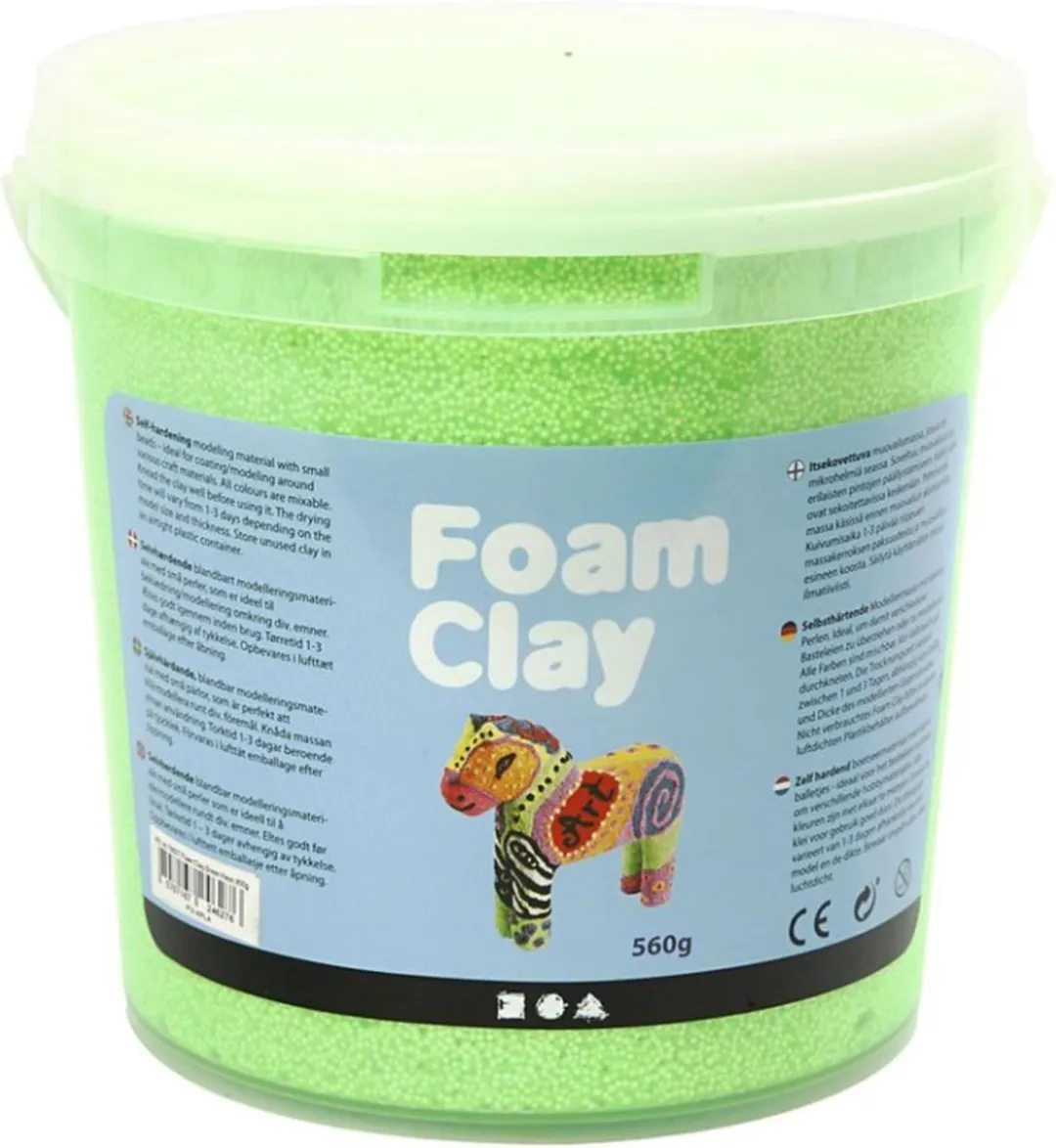 Foam Clay Neon Groen - 560 Stuks