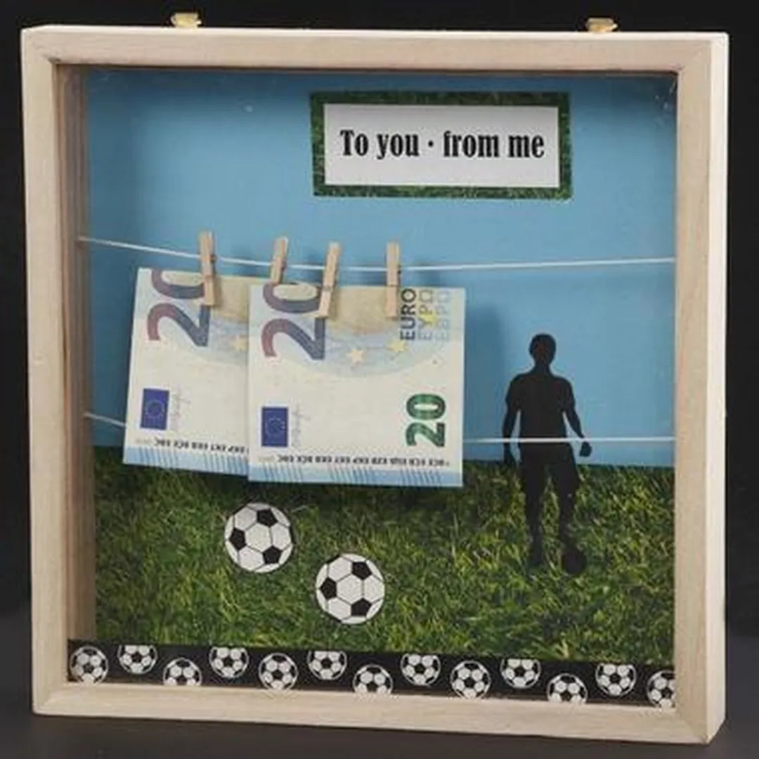 Creativ Company Houten 3D Lijst Waslijn 23x23cm - Bruin