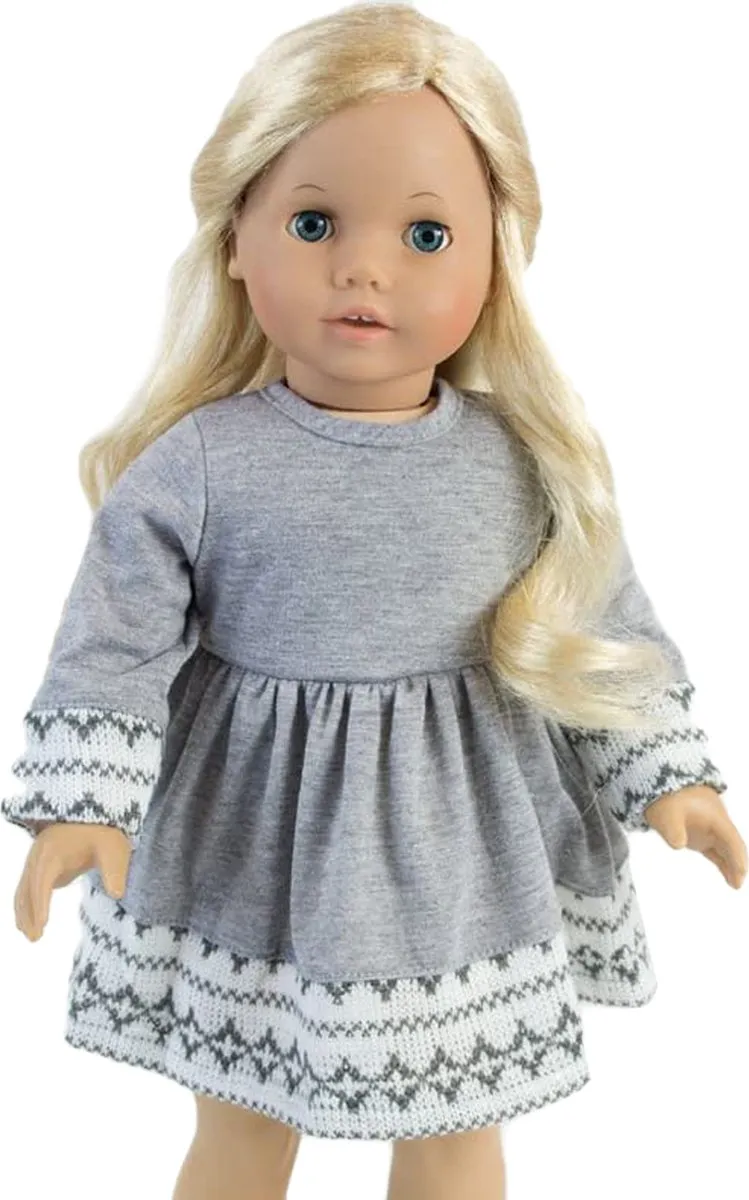 Sophia's by Teamson Kids Poppenkledingset DRFID-HS-UPC - Grijs/Roze/Wit