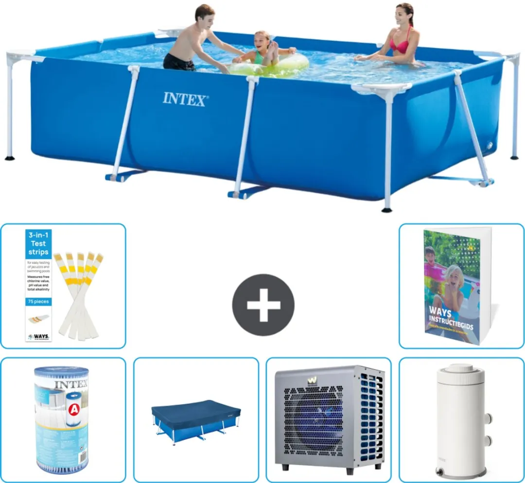 Intex Rechthoekig Frame Zwembad 300x200x75cm