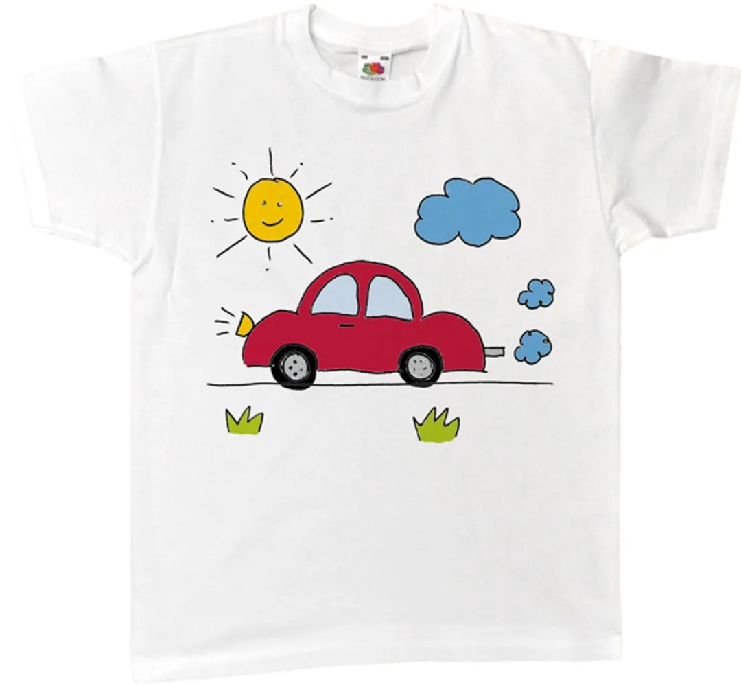 Eduplay T-shirt 104 Wit - Katoen - 10 Stuks