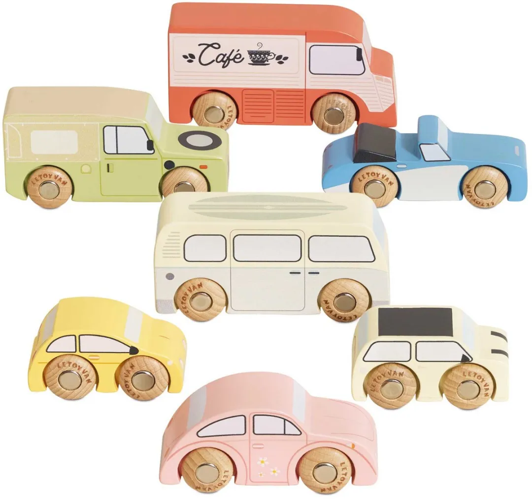 Le Toy Van Vintage Houten Speelgoedauto Set TV443