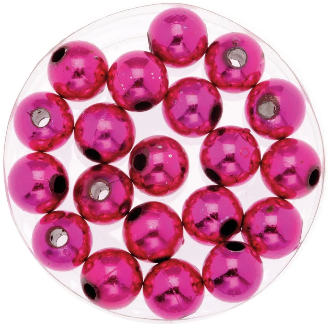 Glorex Hobby Glans Deco Kralen Roze - Ø10mm - 360 Stuks