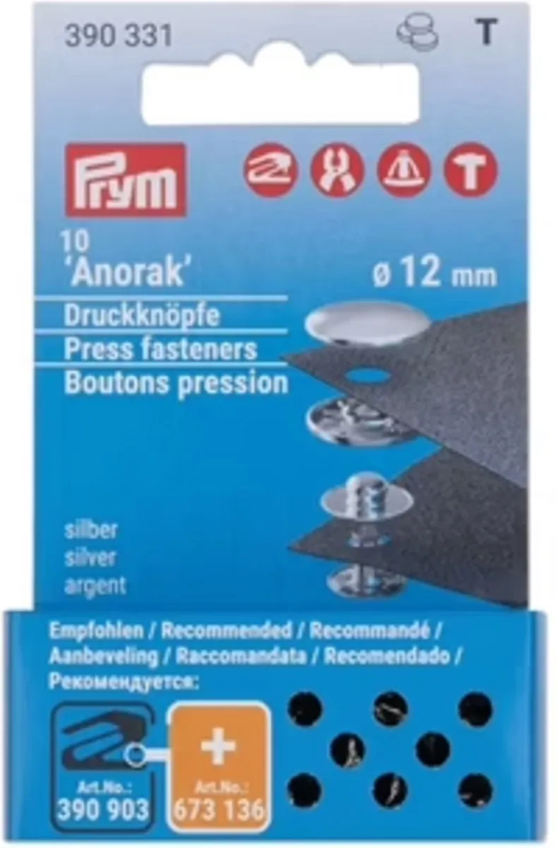 Prym Navullingen Naaivrij Drukknopen 12mm