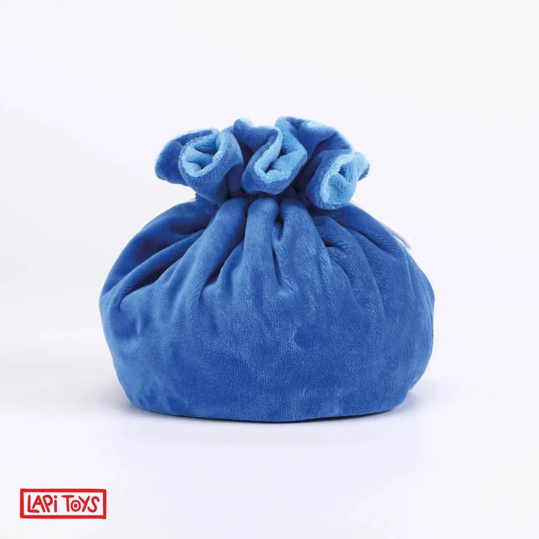 Lapi Toys DnD Dobbelstenen Zak - Fluweel - Blauw