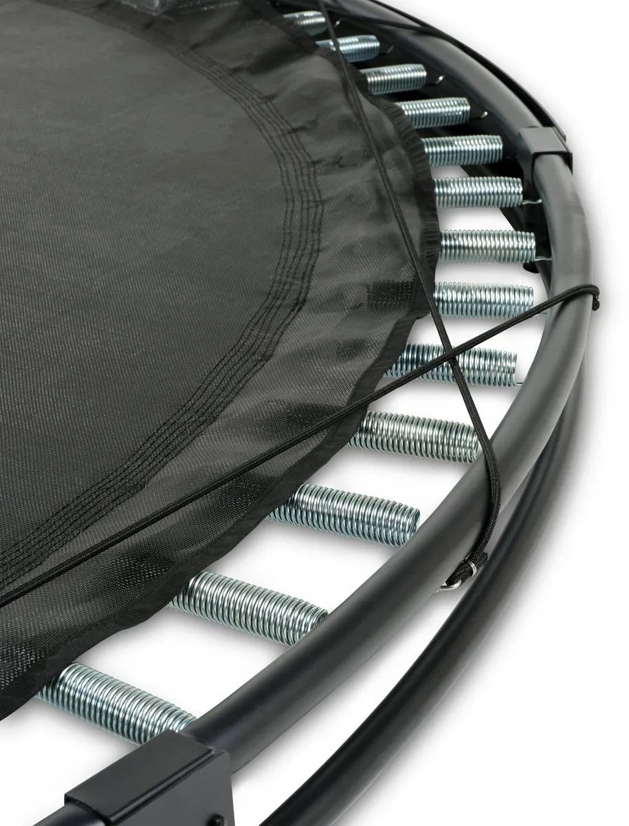 EXIT InTerra Groundlevel Trampoline Ø427cm - Zwart