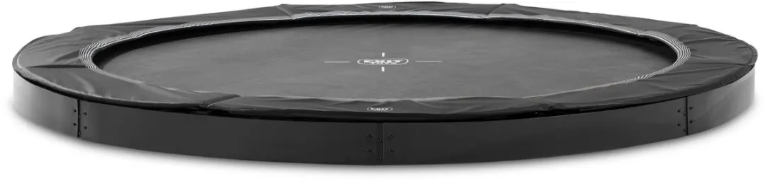 EXIT InTerra Groundlevel Trampoline Ø427cm - Zwart