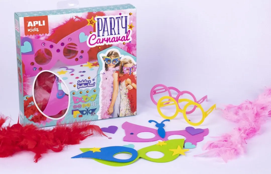 Apli Kids Carnaval Masker met boa