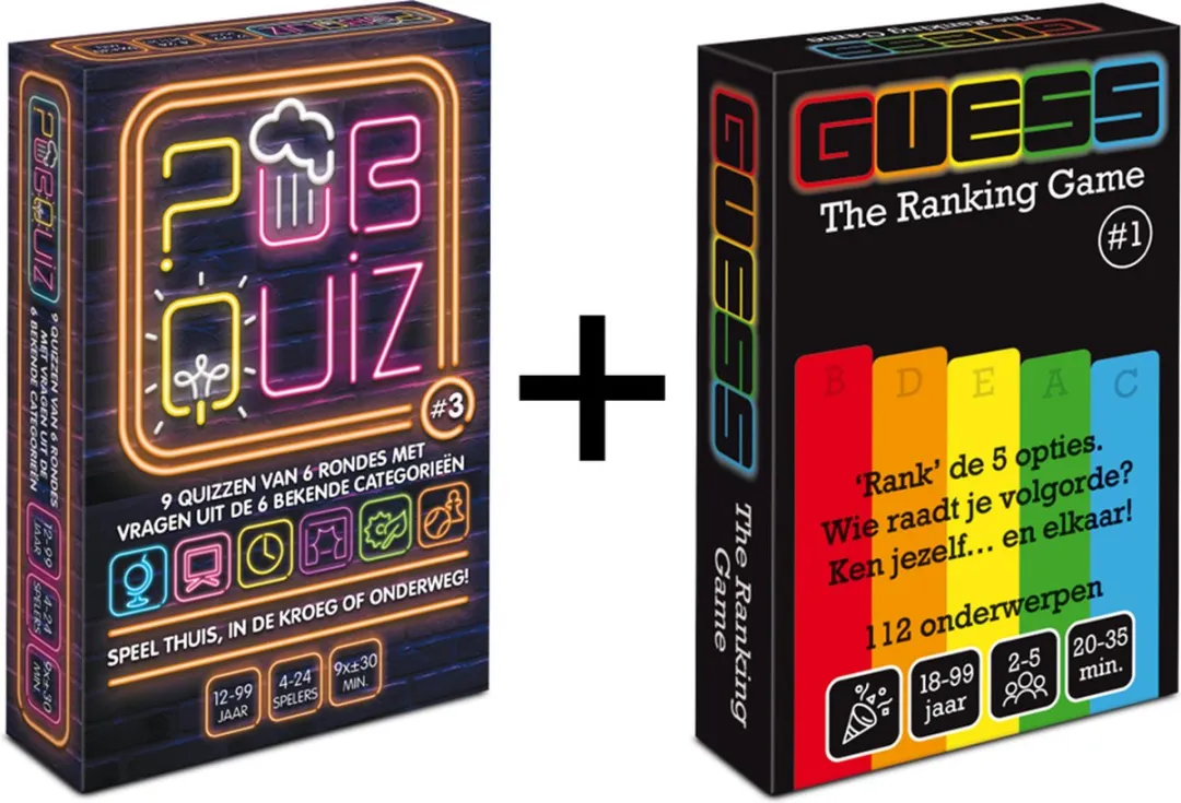 Combi-Deal Pubquiz #3 2024 & Guess The Ranking - 310 Vragen