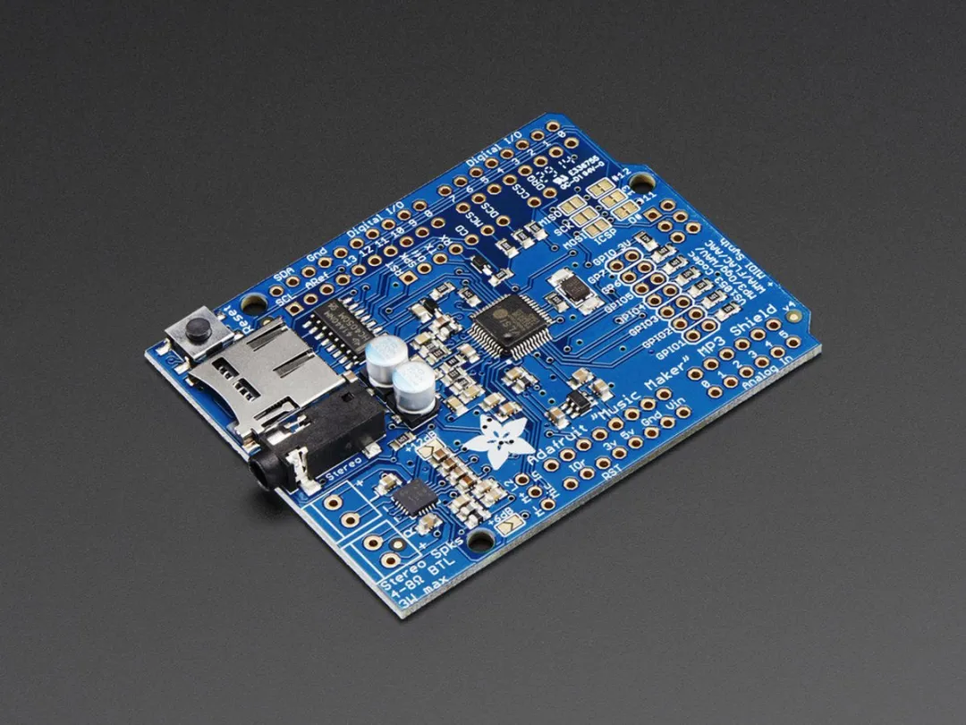 Adafruit Music Maker MP3 Shield 1788 - Blauw