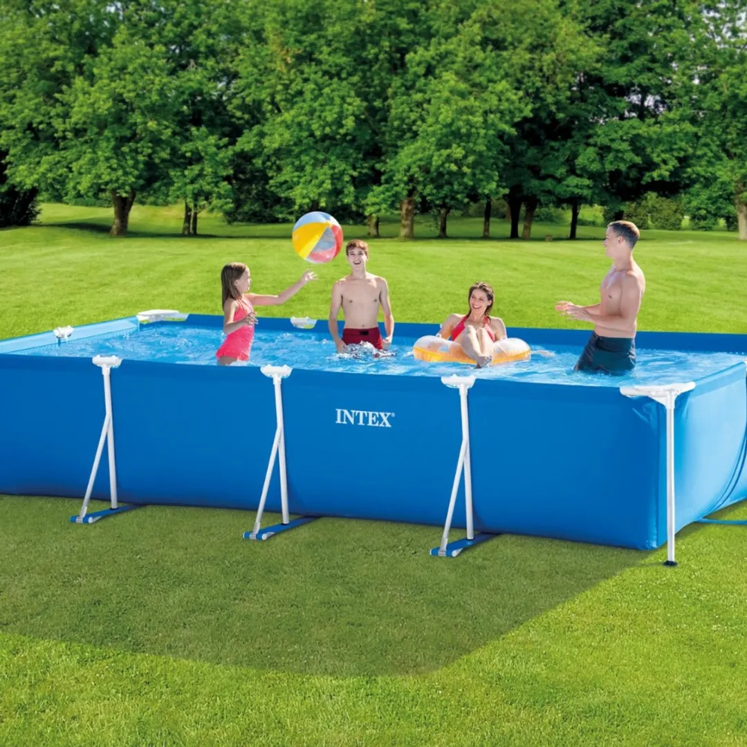 Intex Rechthoekig Frame Zwembad 450x220x84cm - Blauw - 28273NP