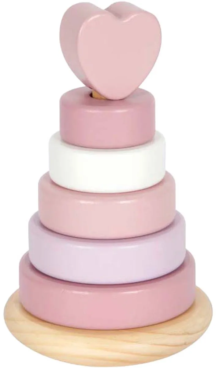 Small Foot Houten Stapeltoren Roze - 7-delig