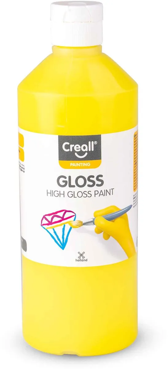 Creall Acrylverf Geel Glans - 500ml