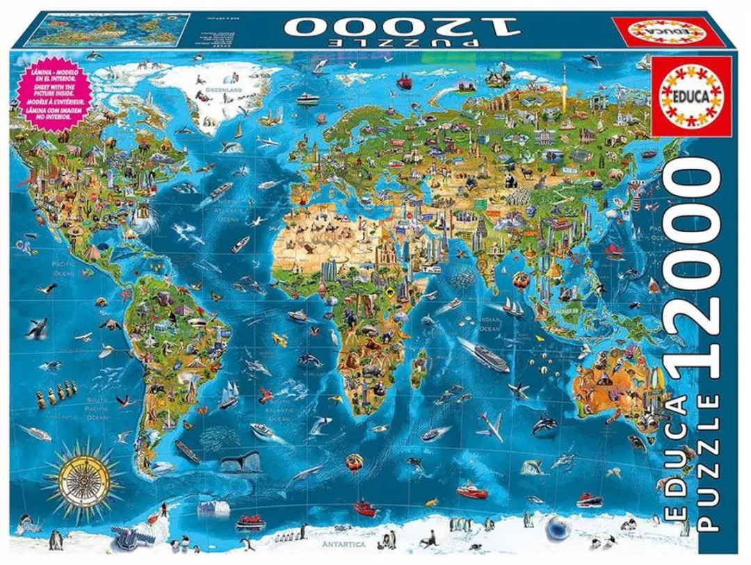Educa Het Mooiste van de Wereld Puzzel 12.000 Stuks - EDU-19057