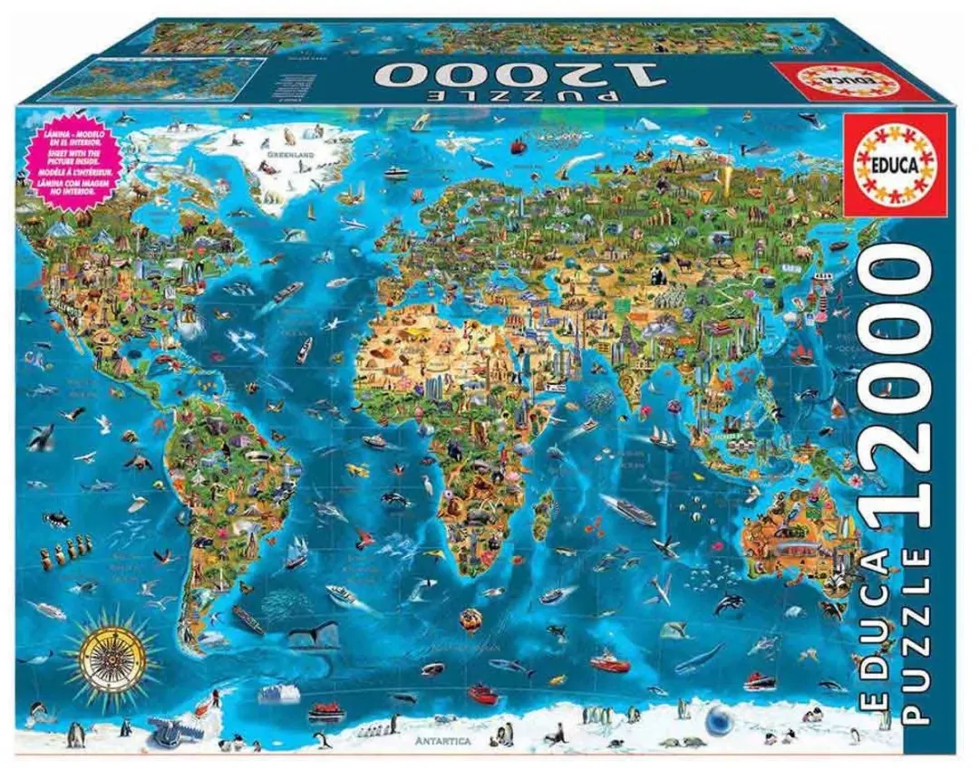 Educa Het Mooiste van de Wereld Puzzel 12.000 Stuks - EDU-19057