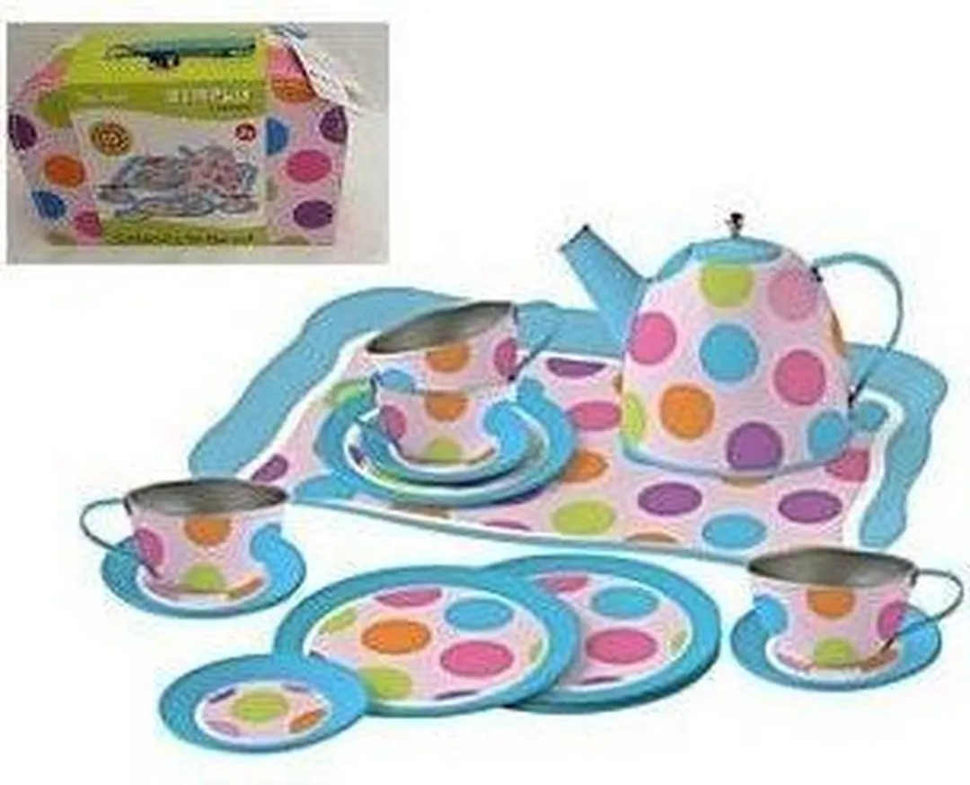 Simply For Kids Theeservies Confetti - Metaal - Kleurenmix