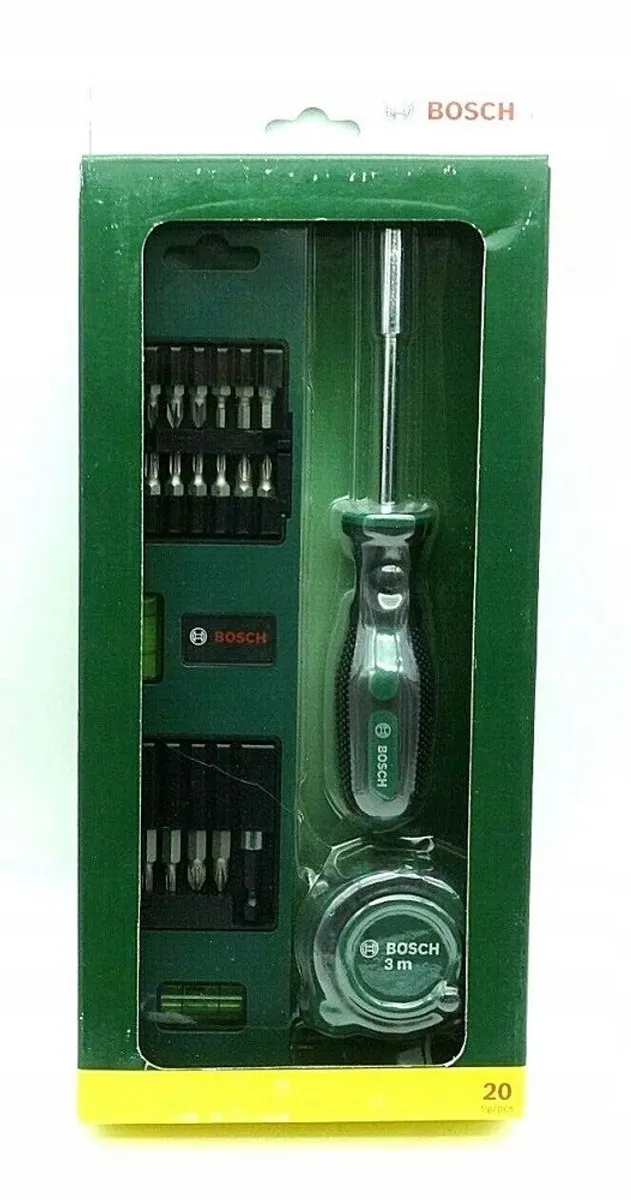 Bosch Gereedschapset 2607017364 - 20-delig - Groen/Zwart/Zilver