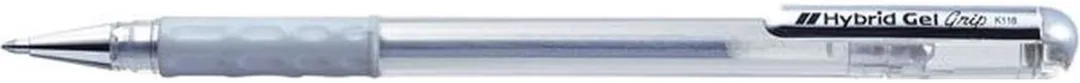 Pentel K118 Grip Gelschrijver Zilver