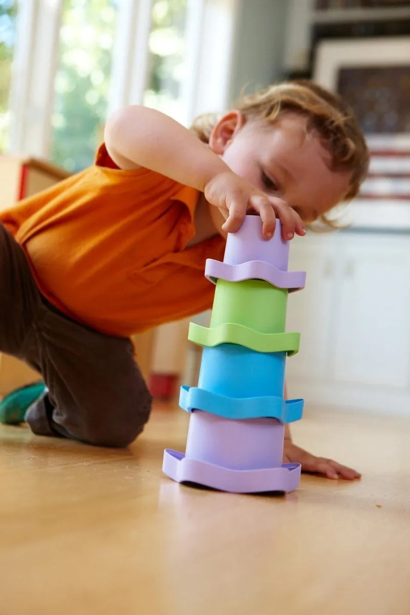Green Toys Stapelaar Bekers Sterretjes STCA-8586 - Multikleuren