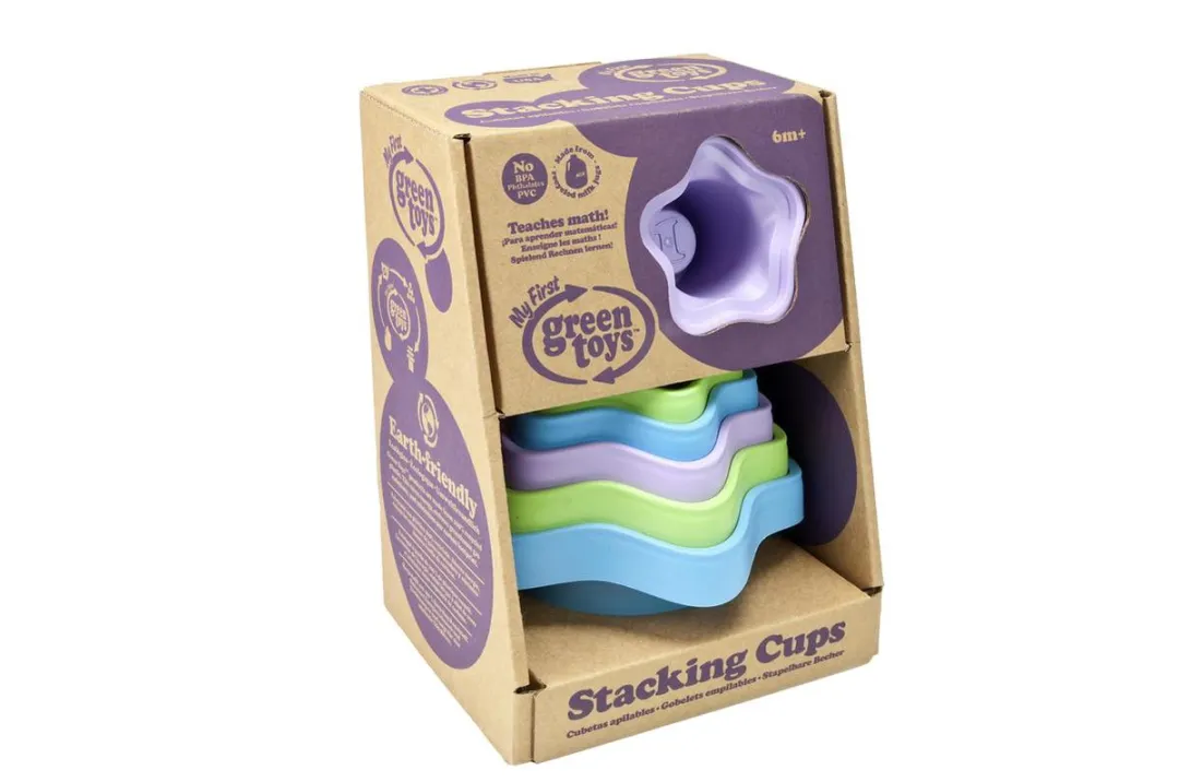 Green Toys Stapelaar Bekers Sterretjes STCA-8586 - Multikleuren