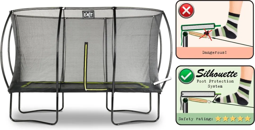 EXIT Silhouette Trampoline 366cm - Zwart