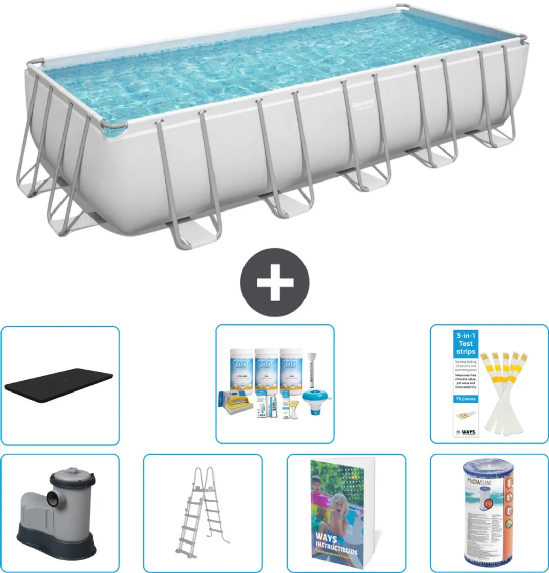 Bestway Power Steel Zwembad 640x274x132cm