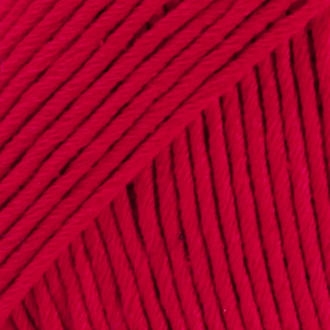 Drops Muskat Uni Colour Rood Katoen Garen