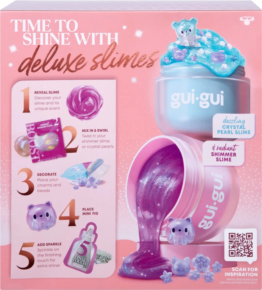 Moose Toys Gui Gui Slijm Shimmer Deluxe Duo - Multikleur