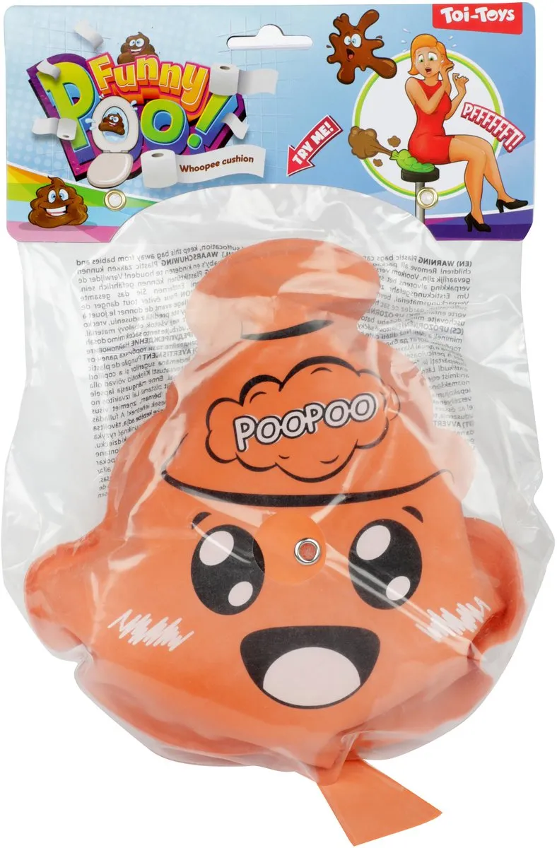 Toi-Toys Scheetkussen Lachende Drol - 23cm - 5 Stuks