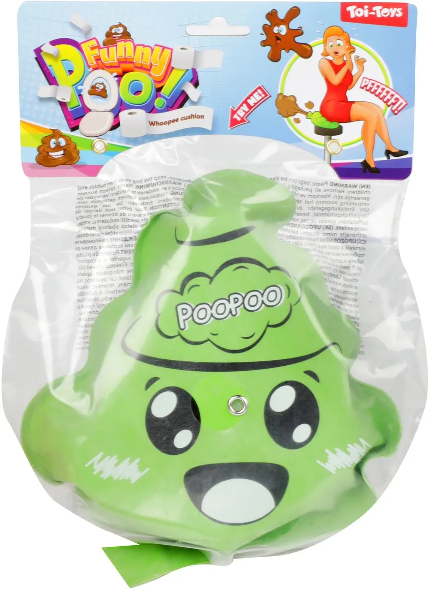 Toi-Toys Scheetkussen Lachende Drol - 23cm - 5 Stuks