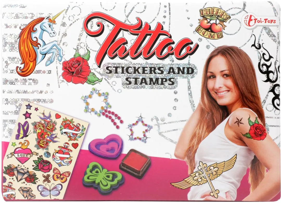 Toi-Toys Tattoostickers & Stempelset Multicolor